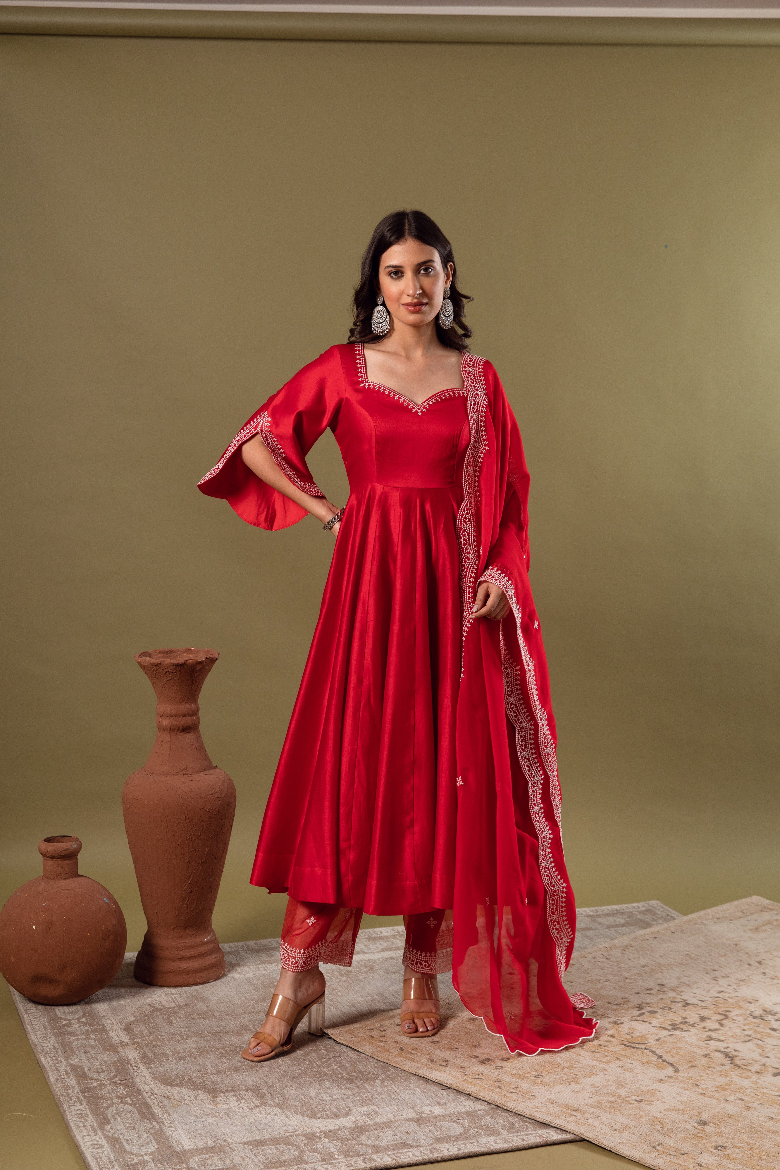 Ameera-é-Noor Anarkali (Orange)