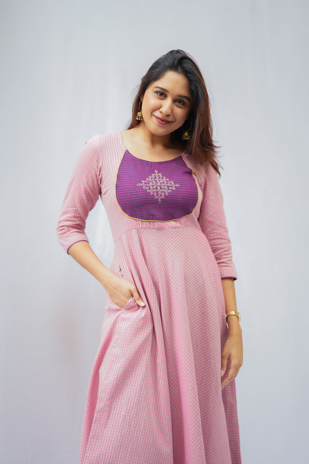 chinese dress ladies Namma Chennai Midi Dress  Shraddhaa Trends