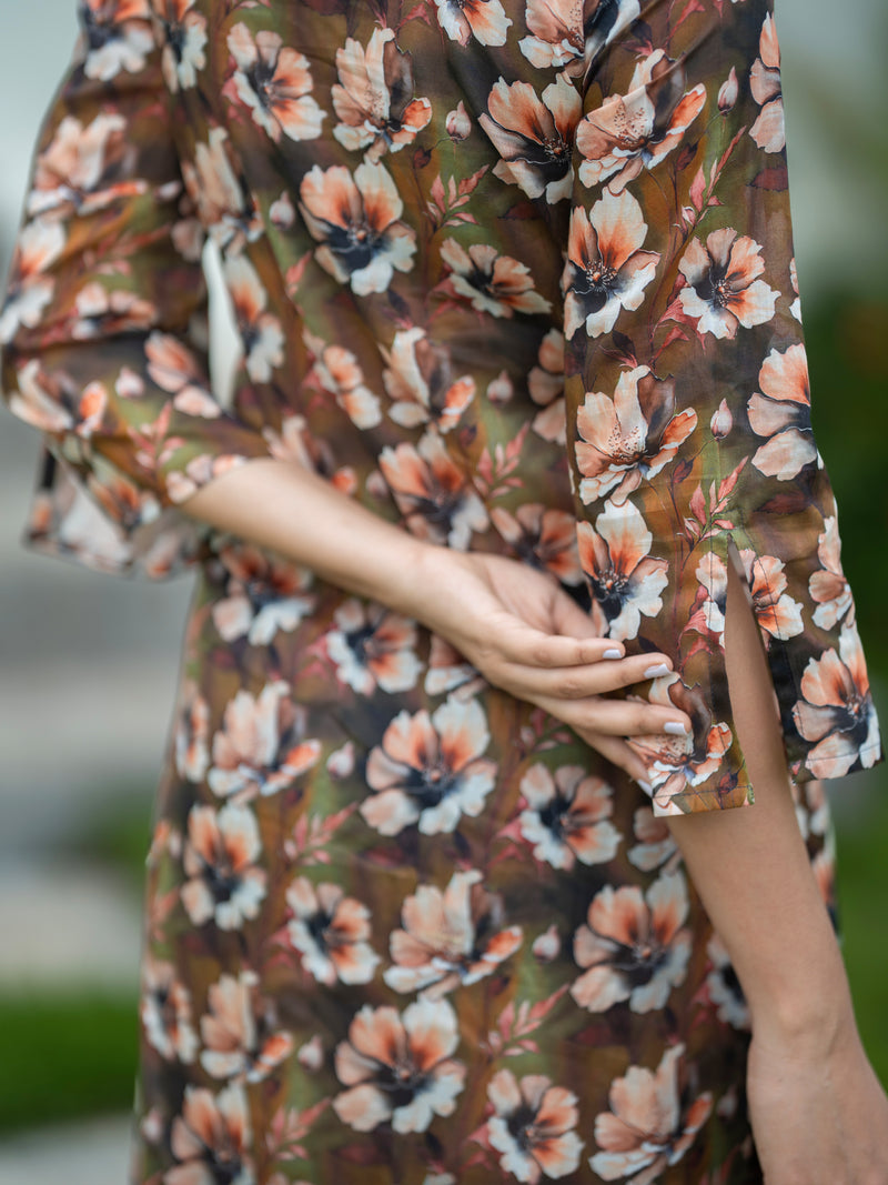 Amber Floral Mulmul Dress