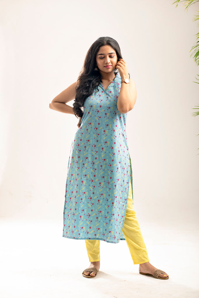 EXP- Light Blue Kurti