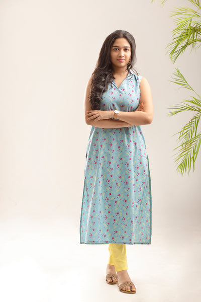 EXP- Light Blue Kurti