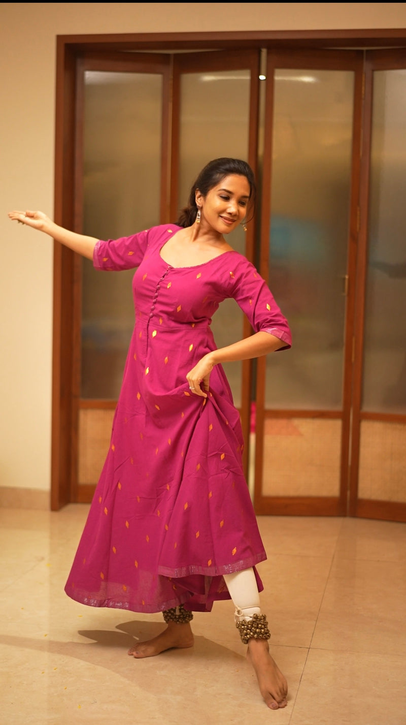 Niyati Pink Fit & Flare dress