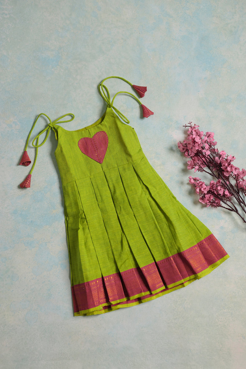 Mangal Frock - Lime Green