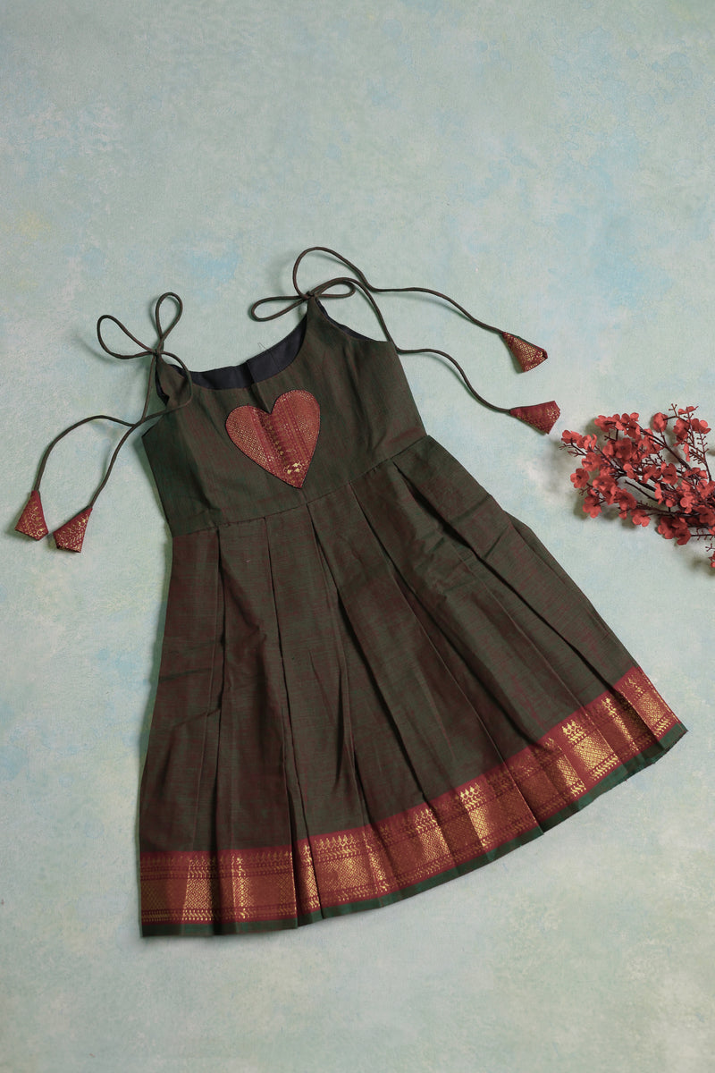 Mangal Frock - Dark Green