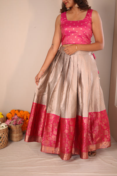 Narmadha Grey & Pink