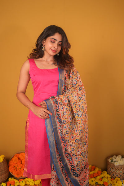 EXP - Anu Pink Kurti Set