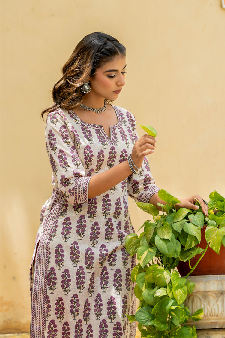 Purple Mughal Stripe