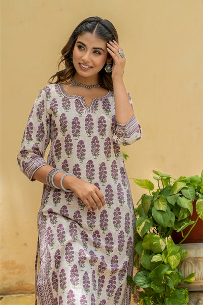 Purple Mughal Stripe