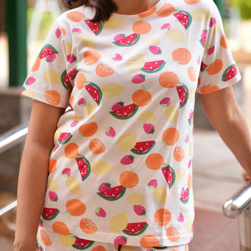 MULTICOLOR FRUIT POP TEEJAMAS