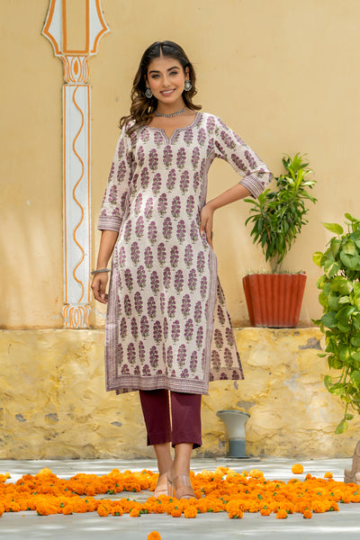 Purple Mughal Stripe