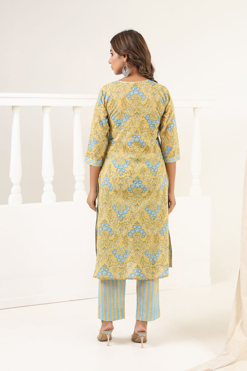 Lime Gulbag Kurta Set