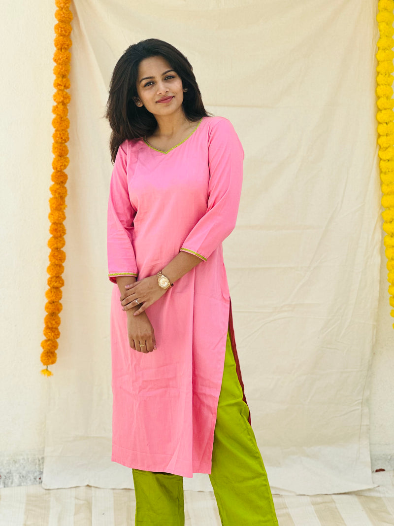 Kriya Set - Pink on Green