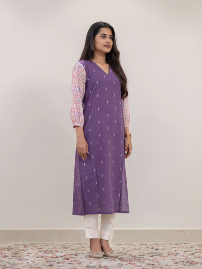 Purple Yam Handloom Kurta