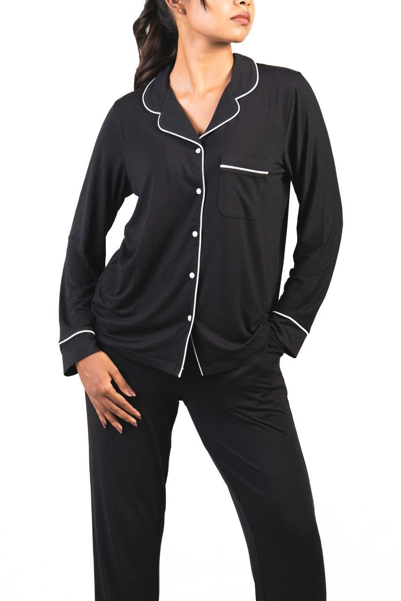 MIDNIGHT BLACK LUXE-PYJAMAS