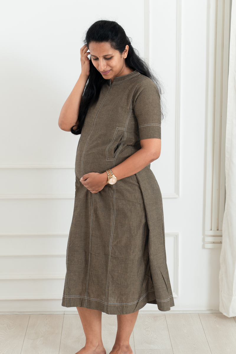 Mossy Stitch Feeding Dress