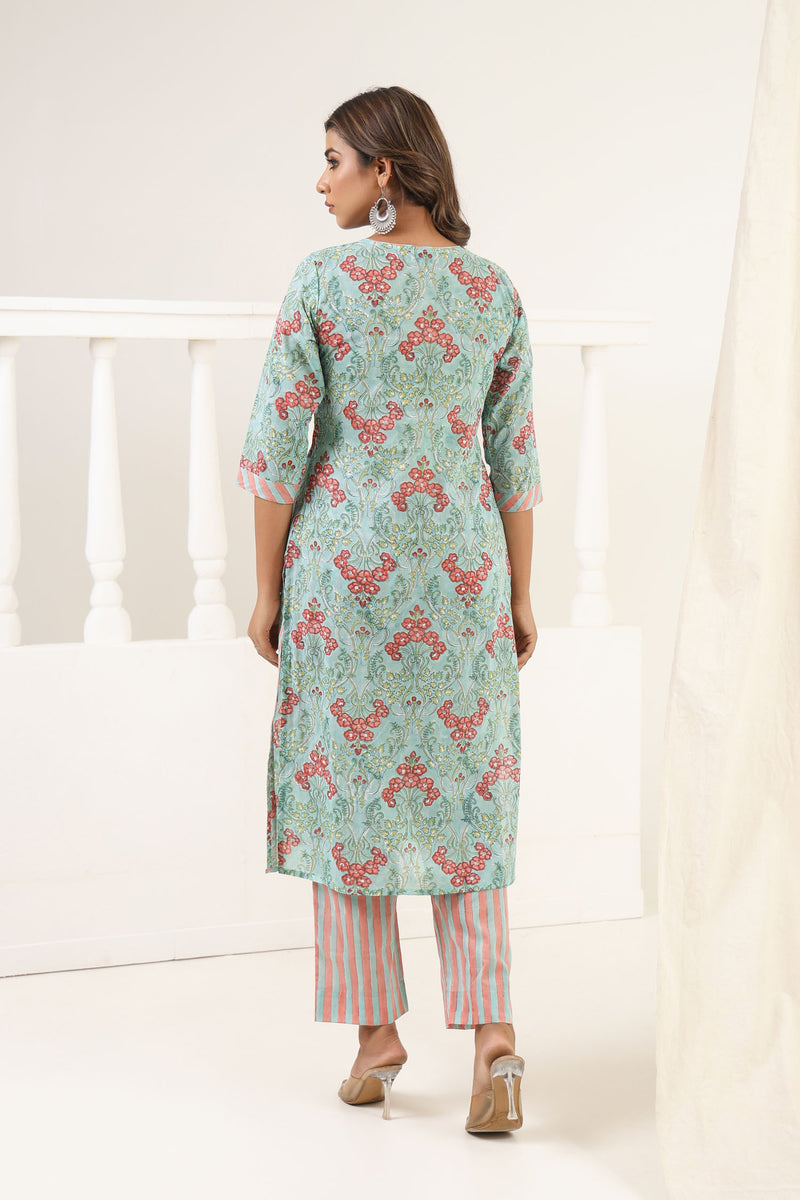 Sky Blue Gulbag Kurta Set