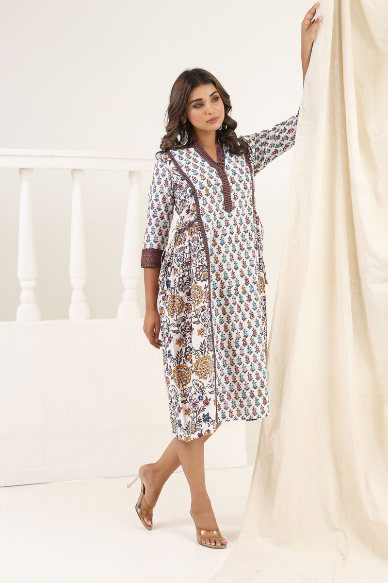 Naaz Floral Anokhi Midi Dress