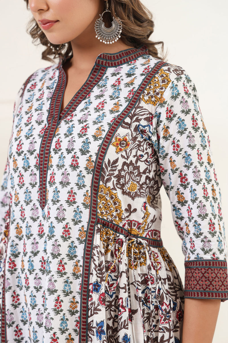 Naaz Floral Anokhi Midi Dress