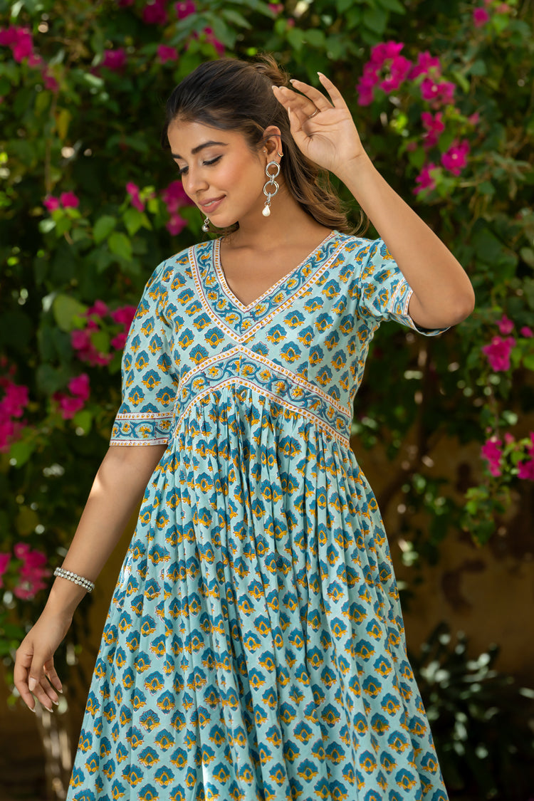 Blue Buti Nyra Cut Dress