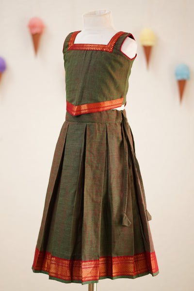 NAINI - MEHENDI GREEN SKIRT SET