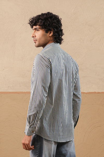 Blue Stripes Full Sleeve Shirt