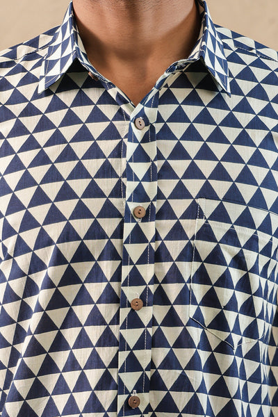 Blue Pyramid Full Sleeve Shirt