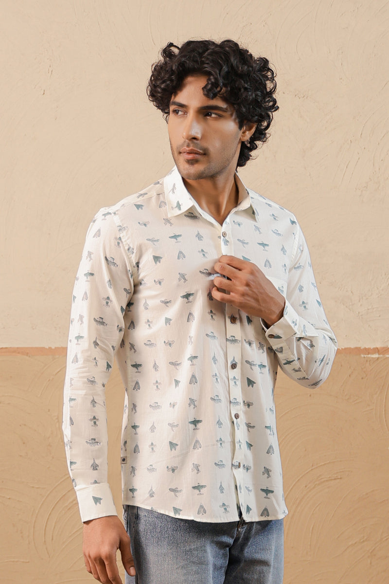Grey Aero Full Sleeve Shirt