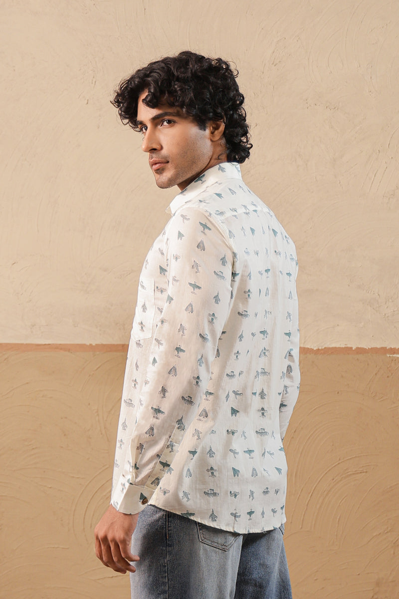 Grey Aero Full Sleeve Shirt