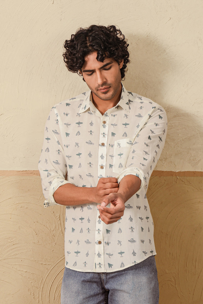 Grey Aero Full Sleeve Shirt