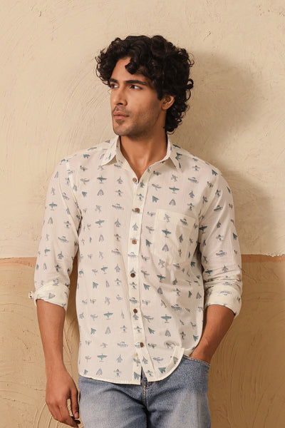 Grey Aero Full Sleeve Shirt