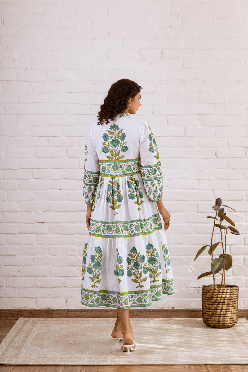 Rama Green Mughal Maxi