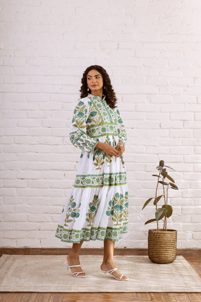 Rama Green Mughal Maxi