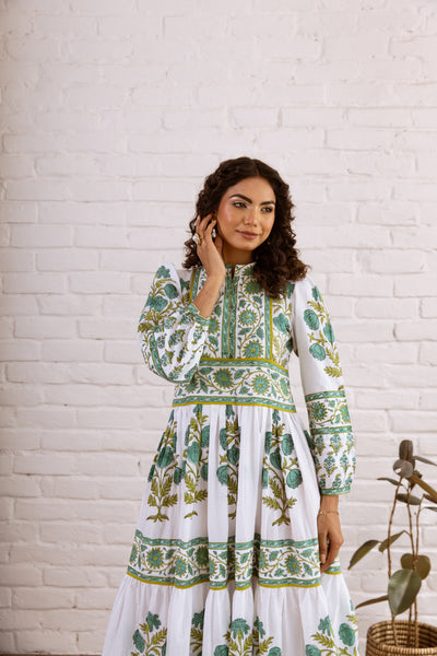 Rama Green Mughal Maxi