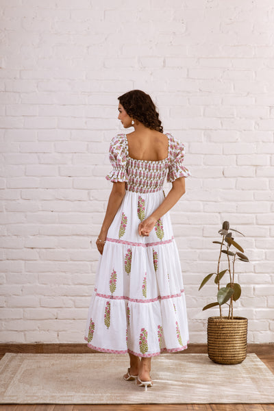 Pink Green Tier Maxi