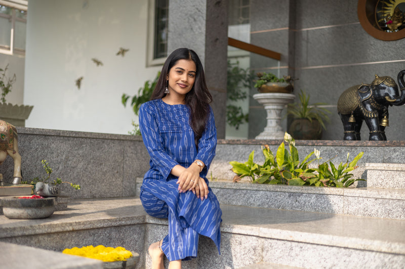 Hydrangea Handwoven Ikat Co-ord Set