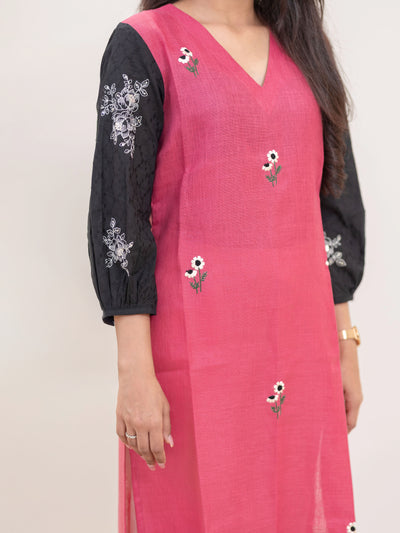 Pomegranate Pop Hand Embroidered Kurta