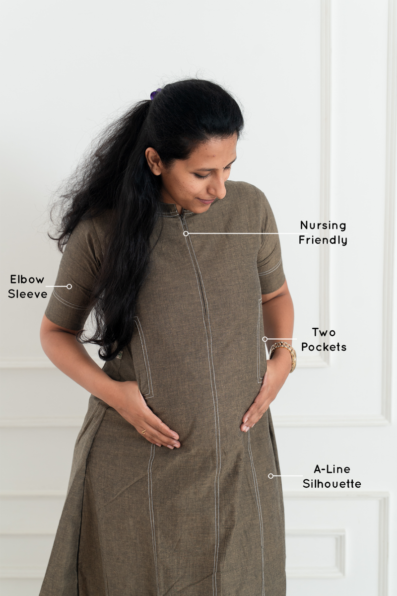 Mossy Stitch Feeding Dress