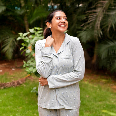 SAGE GREEN FLORAL PYJAMAS