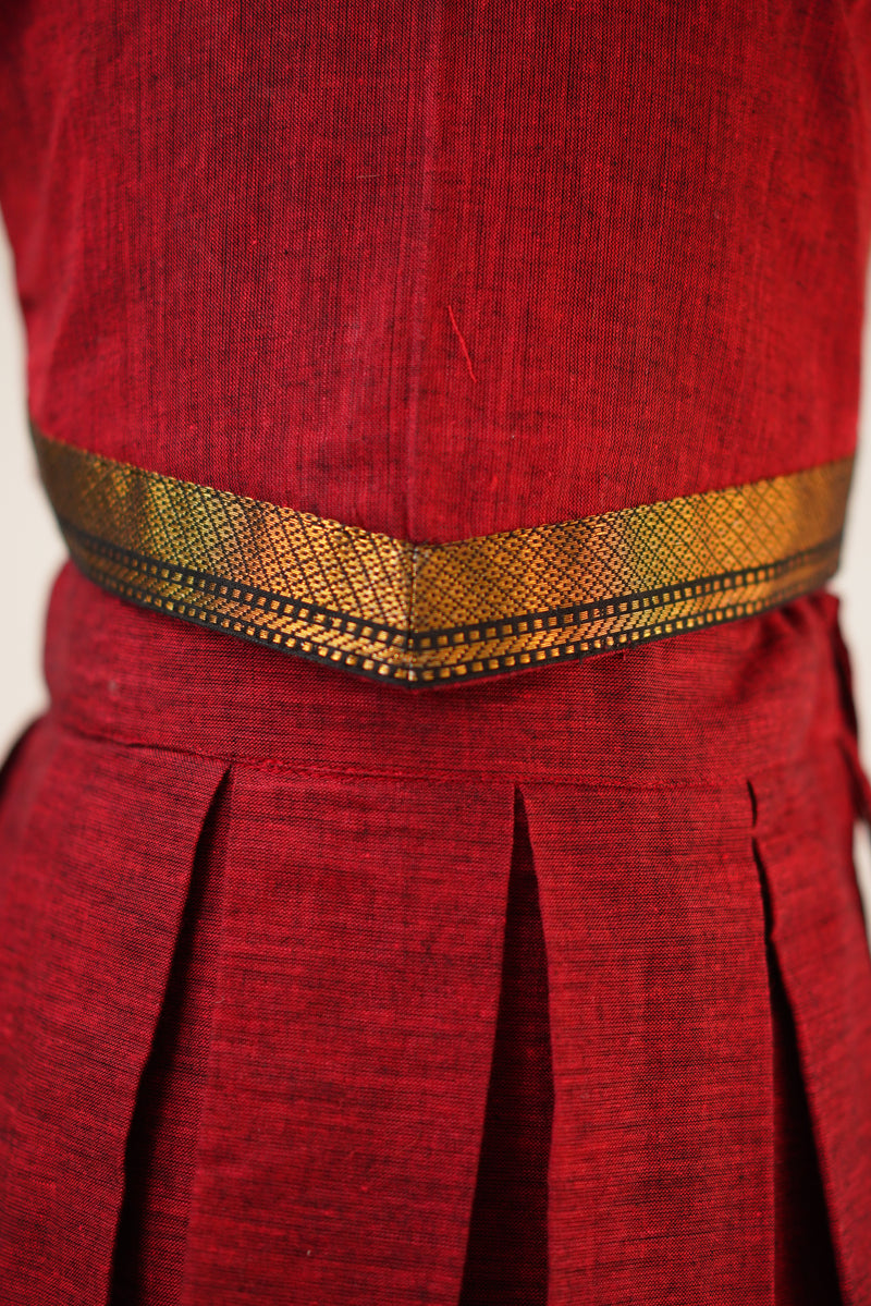 NAINI - MAROON SKIRT SET