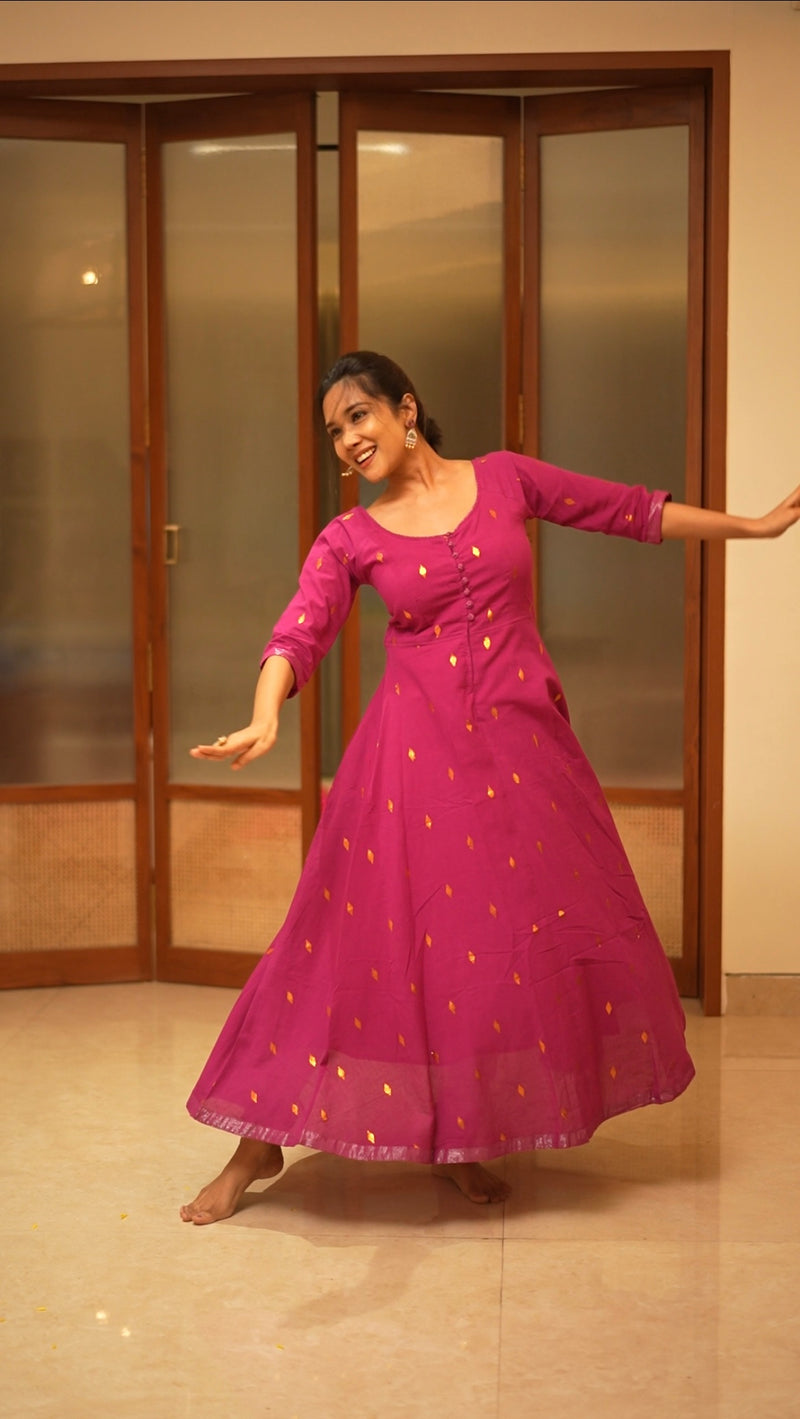 Niyati Pink Fit & Flare dress