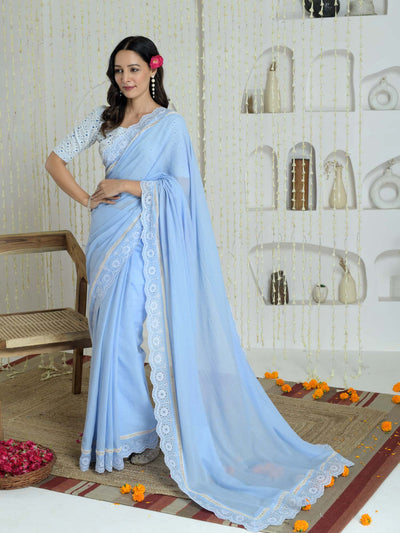 Ganga Saree with unstitched blouse