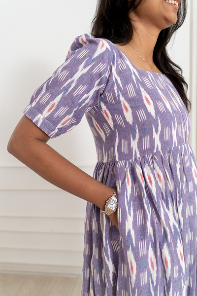 Aurora Ikkat Feeding Dress