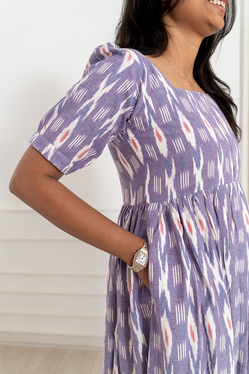 Aurora Ikkat Feeding Dress