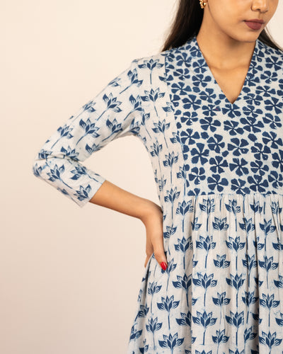 Lotus Indigo Kurta Set