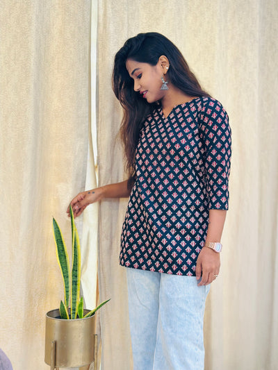 EXP - Nitya -  Black with red