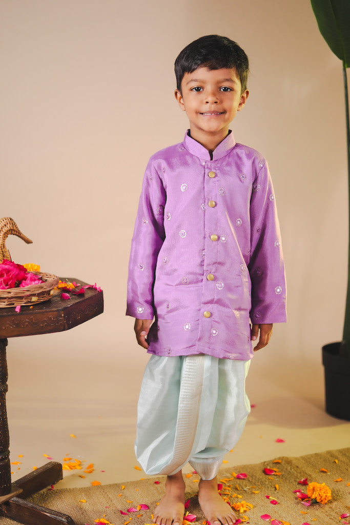 Yadvi Dhoti Set - Purple