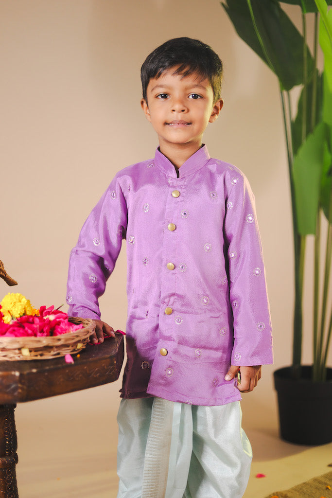 Yadvi Dhoti Set - Purple