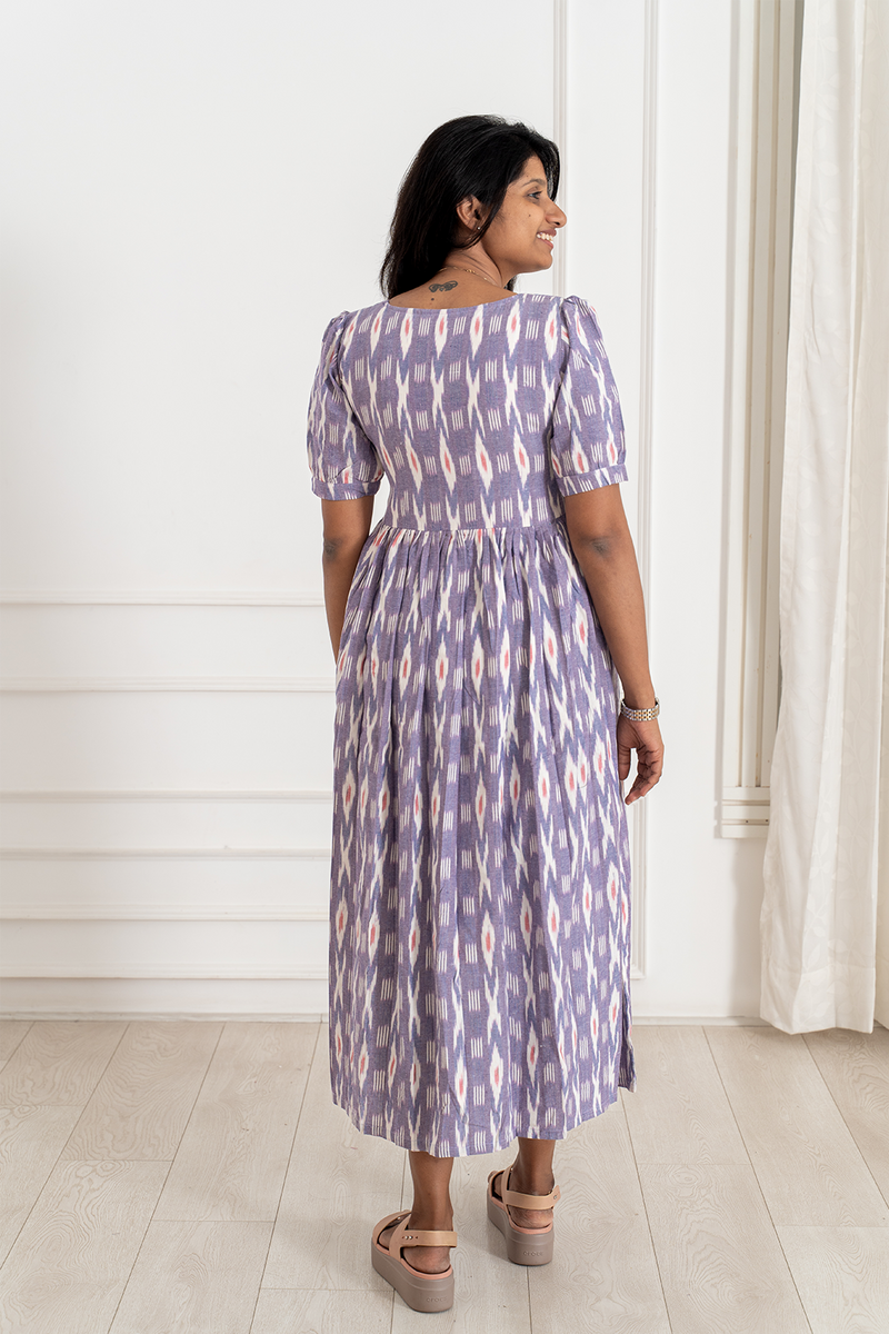 Aurora Ikkat Feeding Dress