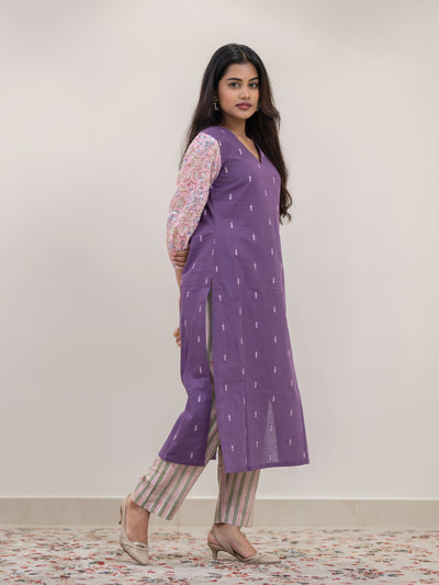 Purple Yam Handloom Kurta