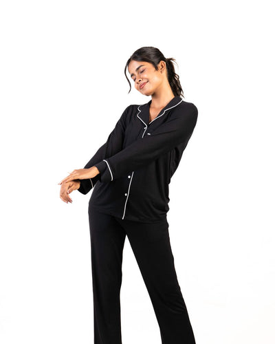 MIDNIGHT BLACK LUXE-PYJAMAS